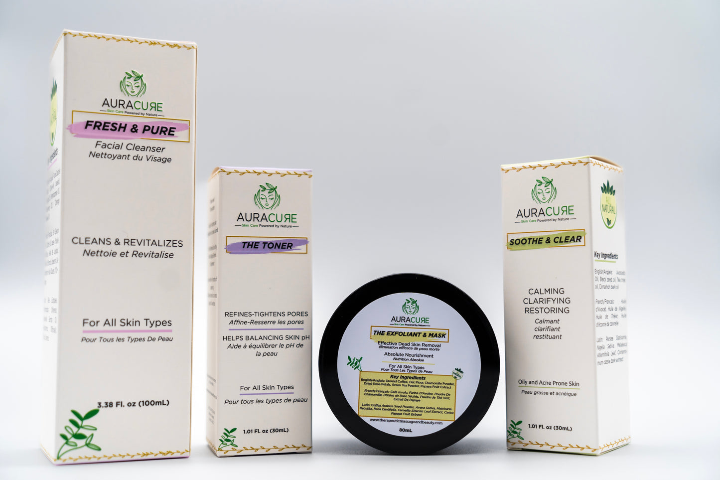 Oily& Acne Prone Skin Bundle From Auracure